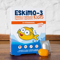 Eskimo-3 Kids omega-3 rágótabletta gyerekeknek D-vitaminnal 27 db