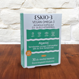 Eskio-3 Vegán omega-3 algaolaj kapszula D3- és B12-vitaminnal